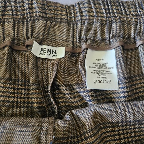 Brown with black plaid pants - Picture 6 of 8